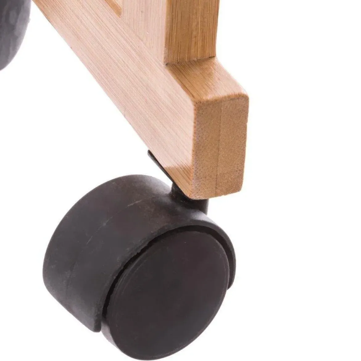 Wózek łazienkowy BAMBOO, szafka bambusowa - 3 poziomy