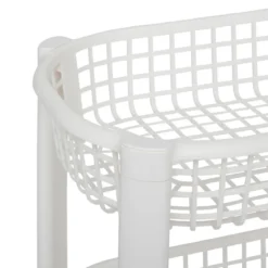 Wózek kuchenny na kółkach BASKET, plastikowy, 46,5 x 25,5 x 79 cm