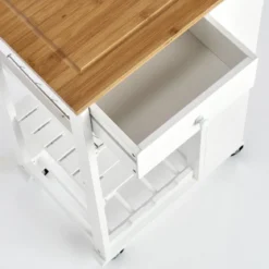 Wózek kuchenny z bambusowym blatem, 50 x 37 x 86,5 cm, ZELLER