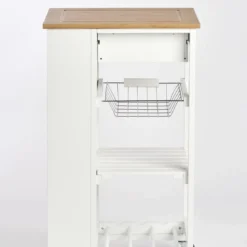 Wózek kuchenny z bambusowym blatem, 50 x 37 x 86,5 cm, ZELLER