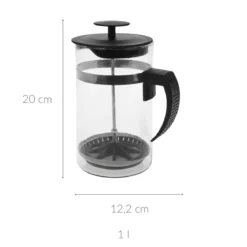 Zaparzacz do kawy/herbaty, tłokowy, 1L