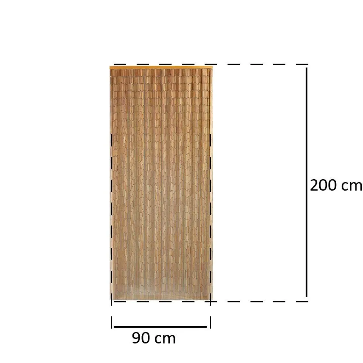 Zasłona bambusowa 90x200 cm
