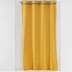 Zasłona na przelotkach LINETTE, bawełniana, z połyskiem, 135 x 240 cm