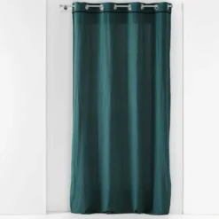 Zasłona na przelotkach LINETTE, bawełniana, z połyskiem, 135 x 240 cm