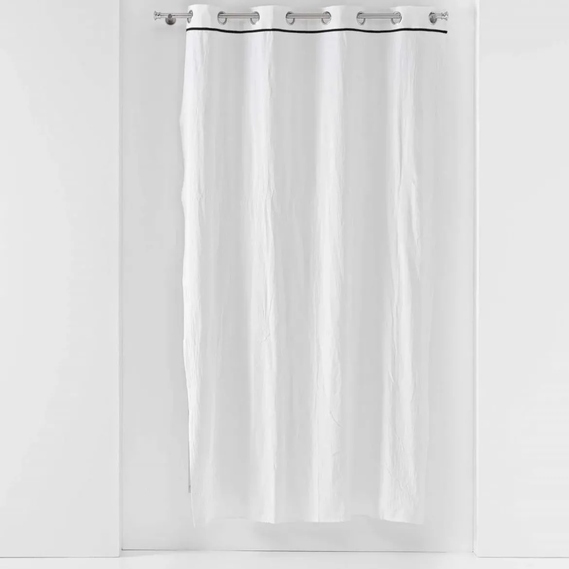 Zasłona na przelotkach LINETTE, bawełniana, z połyskiem, 135 x 240 cm