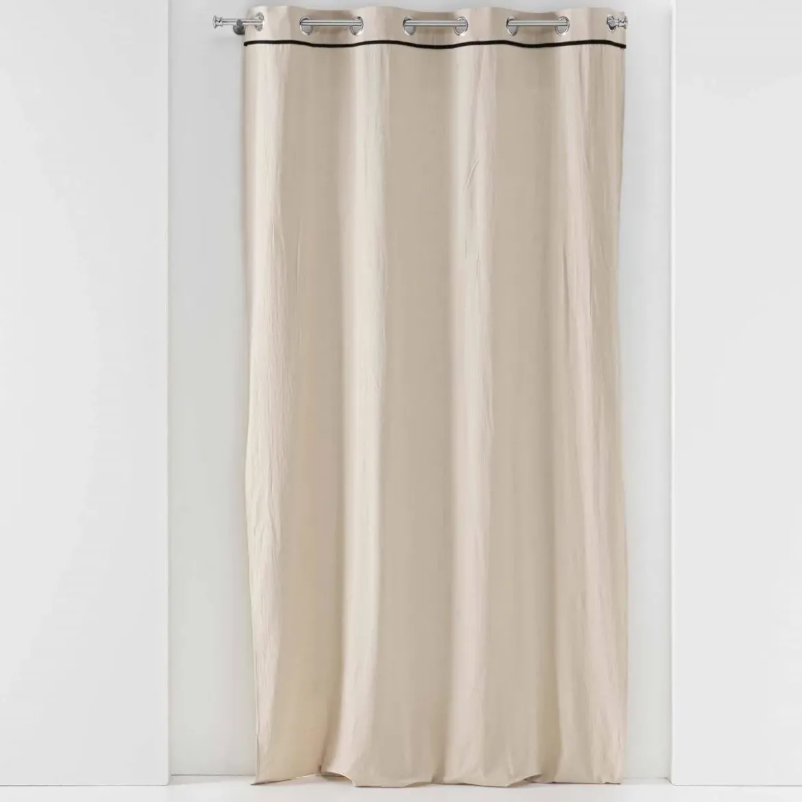 Zasłona na przelotkach LINETTE, bawełniana, z połyskiem, 135 x 240 cm