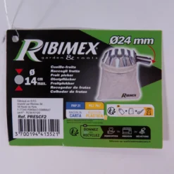 Zbierak do owoców metalowy z bawełnianą torbą RIBIMEX