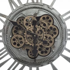 Zegar ścienny MECA, metalowy, 80 x 80 cm