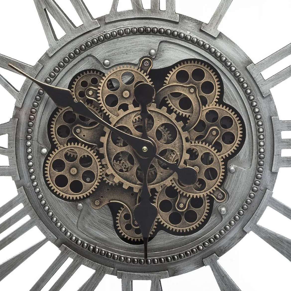 Zegar ścienny MECA, metalowy, 80 x 80 cm