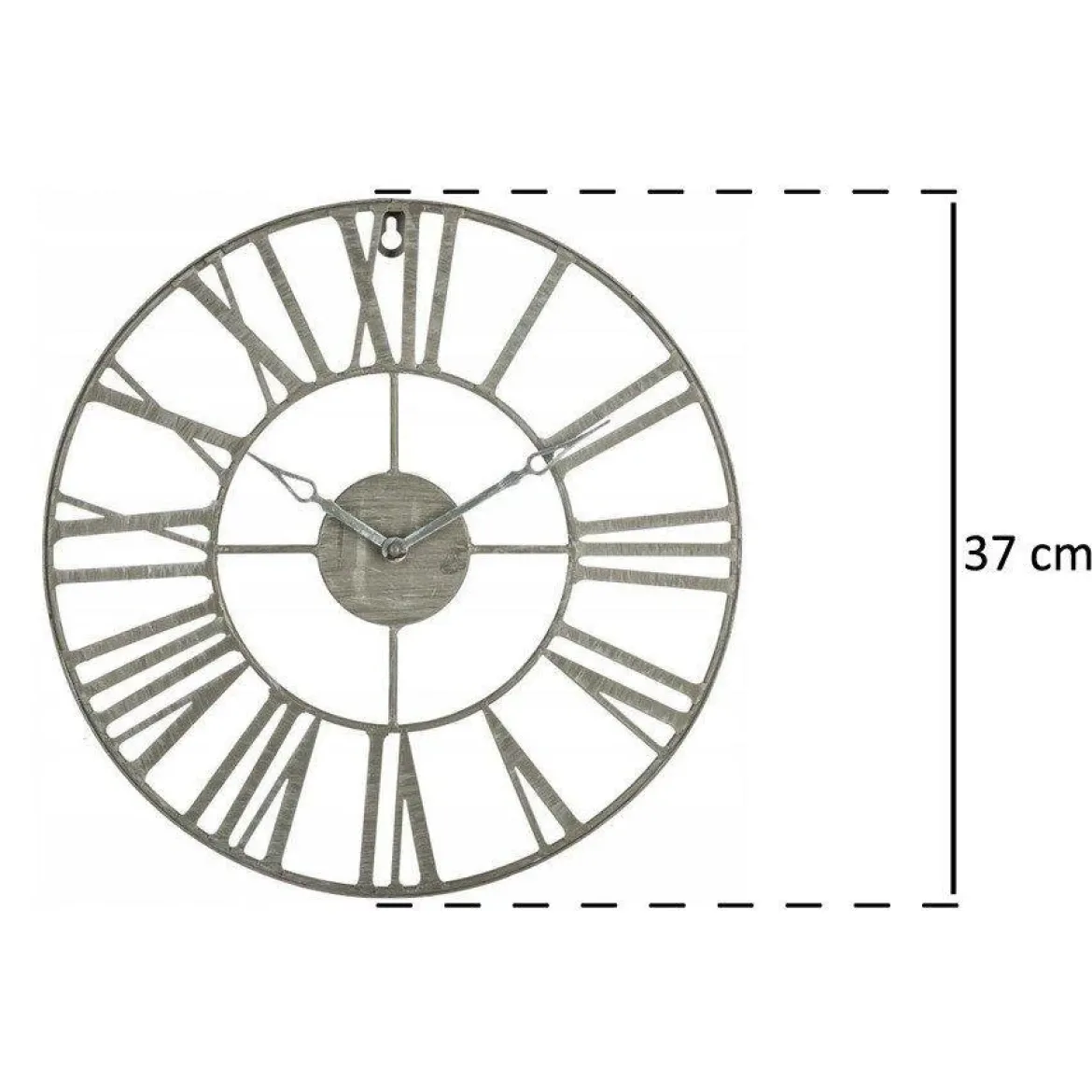 Zegar ścienny z cyframi rzymskimi, Ø 37 cm