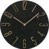 Zegar czarny loft TEMPO, Ø 30 cm