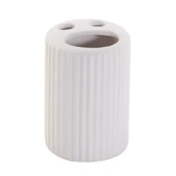 Zestaw ceramicznych akcesoriów łazienkowych, 4 elementy