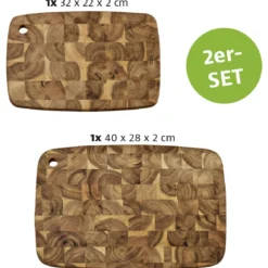 Zestaw 2 desek do krojenia KESPER, drewno