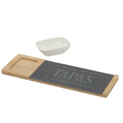 Zestaw do serwowania przekąsek na tacy, 30 x 10 cm