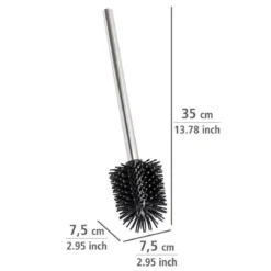 Zestaw dwóch samoczyszczących, silikonowych szczotek do WC ⌀ 7,5 cm, WENKO