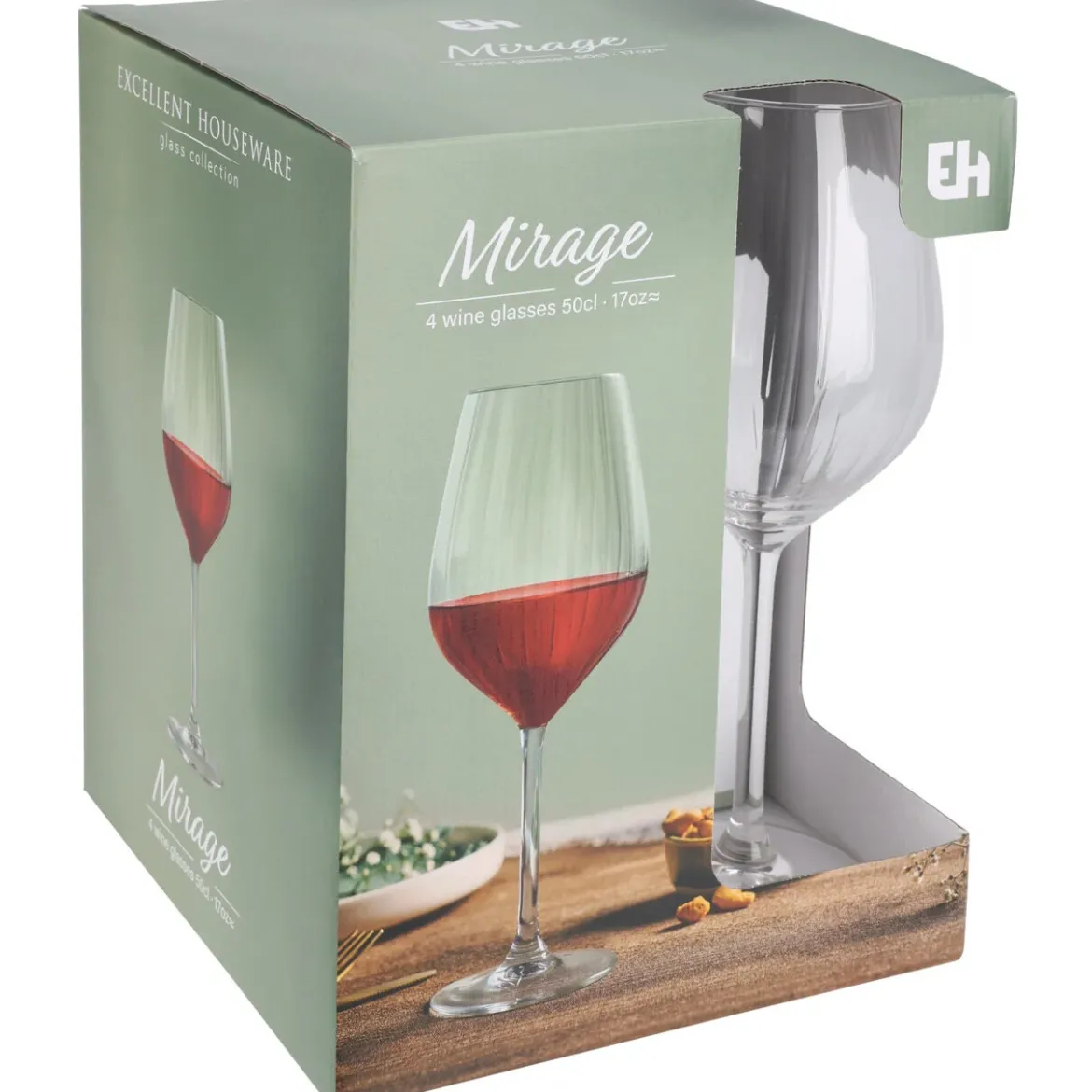 Zestaw kieliszków do wina, 500 ml, 4 szt.