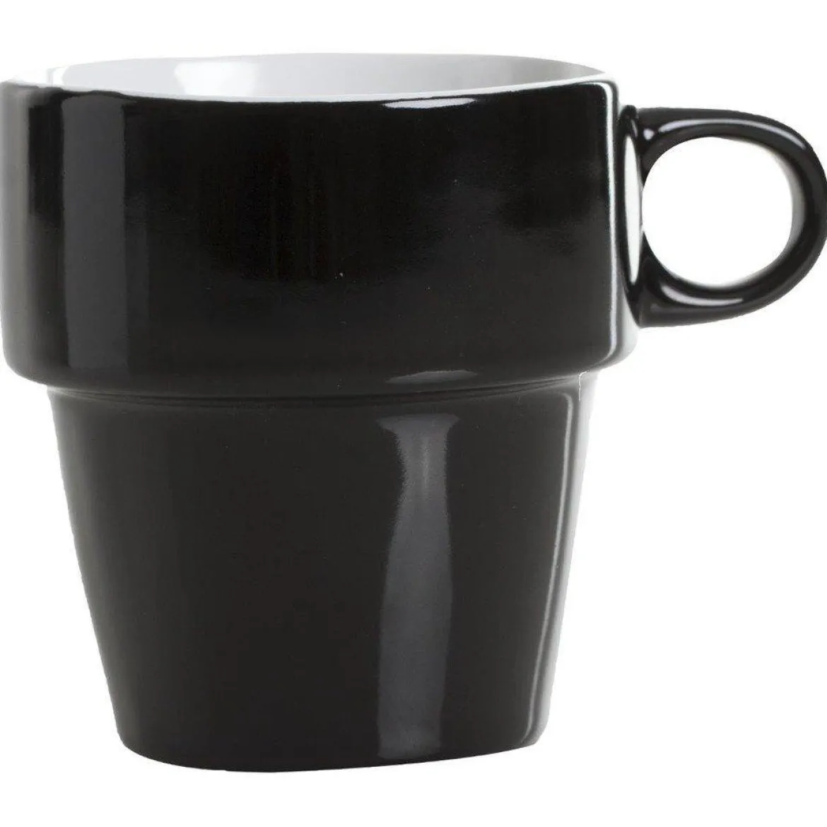 Zestaw 6 kolorowych filiżanek do cappuccino + metalowy stojak