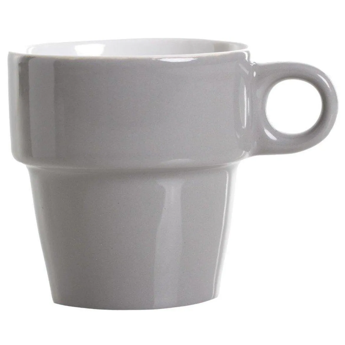 Zestaw 6 kolorowych filiżanek do cappuccino + metalowy stojak