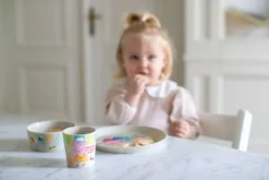 Zestaw obiadowy dla dzieci CONNECT ŚWINKA PEPPA, z tworzywa organic, KOZIOL