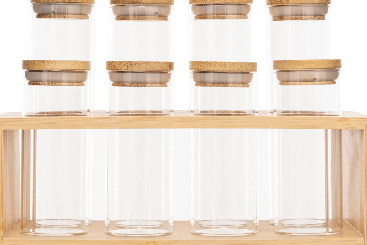 Zestaw pojemników na przyprawy EPICE, 4 x 80 ml i 4 x 120 ml