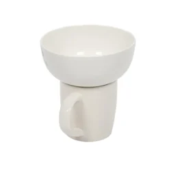 Zestaw prezentowy dla dziecka: miska i kubek z porcelany, 600 ml + 360 ml
