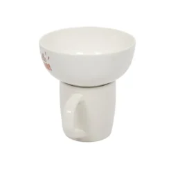 Zestaw prezentowy dla dziecka: miska i kubek z porcelany, 600 ml + 360 ml