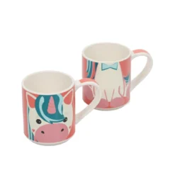 Zestaw prezentowy: 2 kubki porcelanowe dla dziecka, 2 x 265 ml