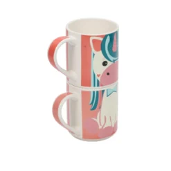Zestaw prezentowy: 2 kubki porcelanowe dla dziecka, 2 x 265 ml