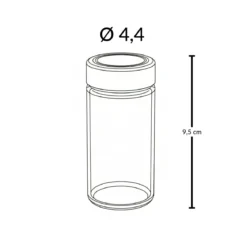 Zestaw słoiczków na przyprawy VITRE, 12 sztuk, Ø 4,5 x 9 cm