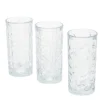 Zestaw 3 szklanek we wzory, 380 ml
