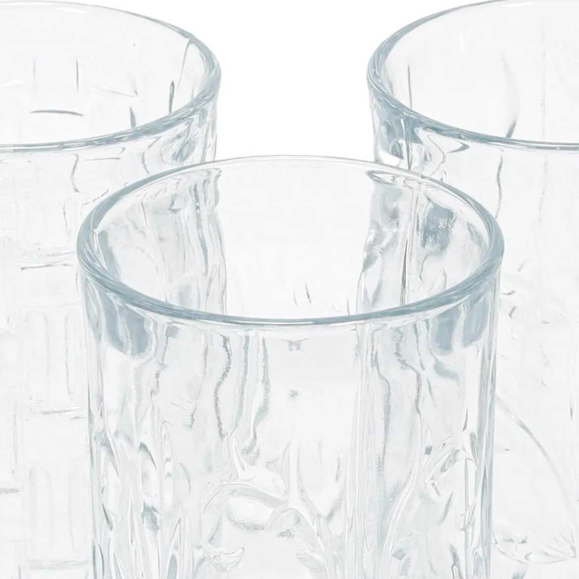 Zestaw 3 szklanek we wzory, 380 ml