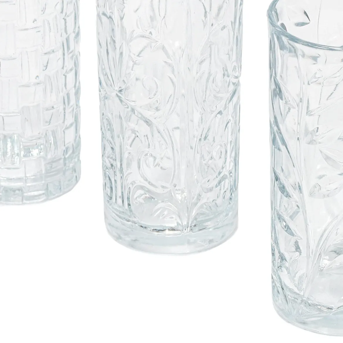 Zestaw 3 szklanek we wzory, 380 ml
