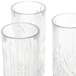 Zestaw 3 szklanek we wzory, 380 ml