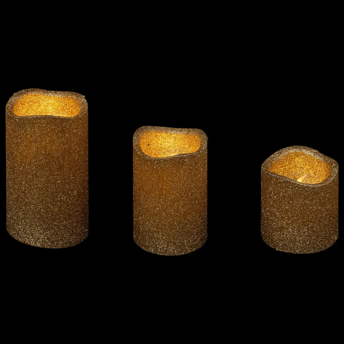 Zestaw świec LED w różnych rozmiarach, 3 sztuki